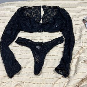 Black Shein Lingerie Set